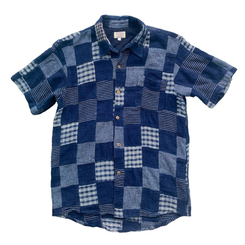 gaijin made shirt ( blue blue japan, neighborhood, kapital, carhatt, nudie)