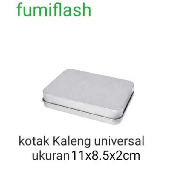 V44859 Kotak kaleng besi besar universal usb tanpa jendela