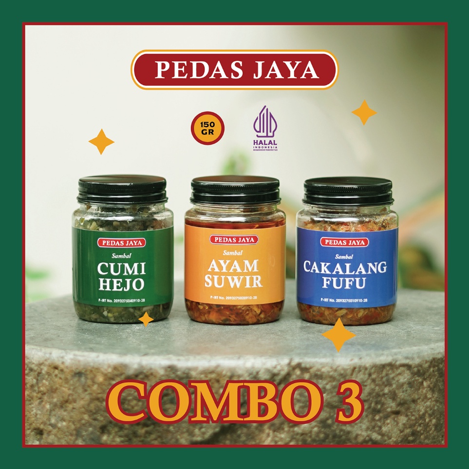 

Paling Popular COMBO 3 SPESIAL SAMBAL PEDAS JAYA SAMBEL CAKALANG ASAP CUMI TERI AYAM V35