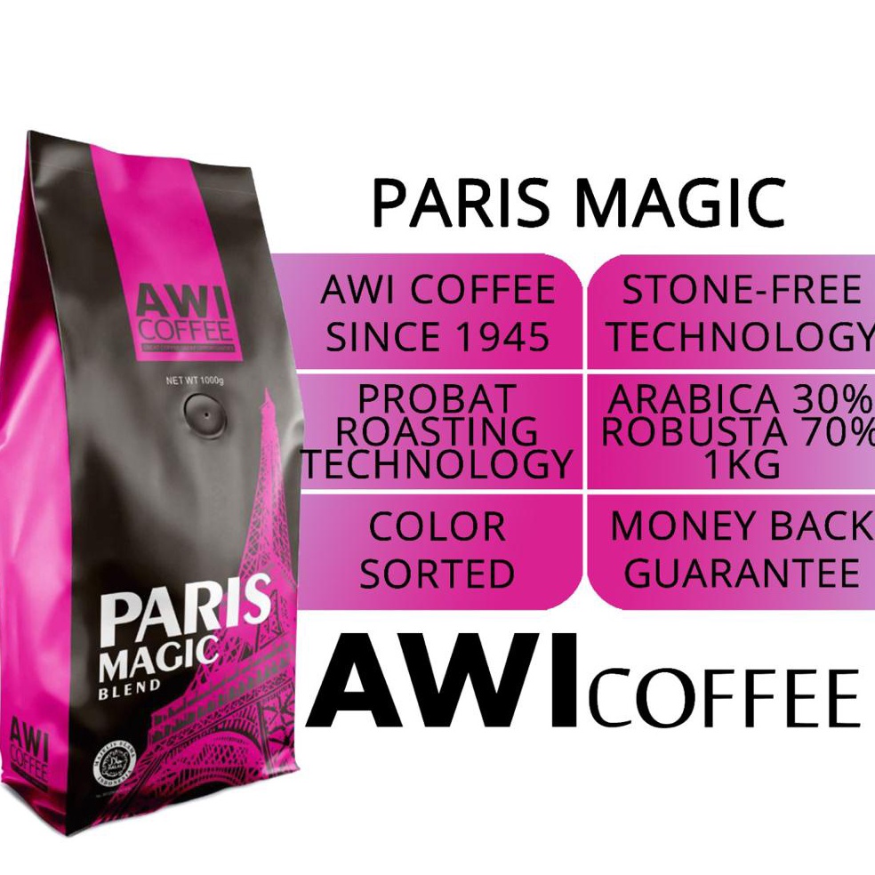 

n Super Promo KOPI SIDIKALANG Paris Magic Blend for Cafe 1kg Bubuk Powder AWI COFFEE A35