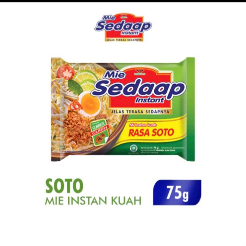 

Mie Sedaap Rasa Soto Mie Instant Sedap