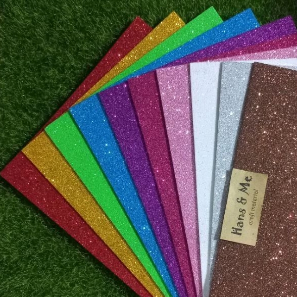 

Eva Foam Busa Spon Glitter Gliter (per set)
