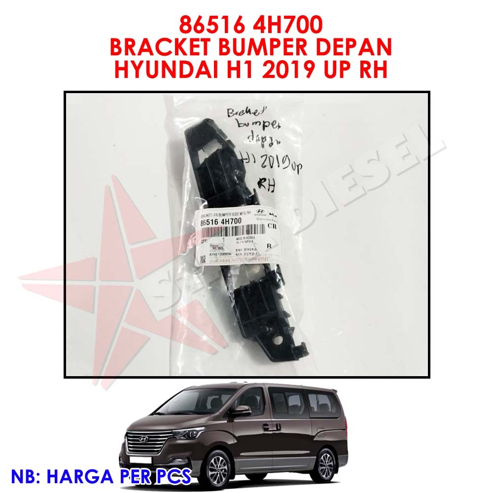 86516-4H700 BRACKET BUMPER KANAN DEPAN HYUNDAI H1 2018 2019 2020 KAKI BUMPER HYUNDAI H1 KANAN