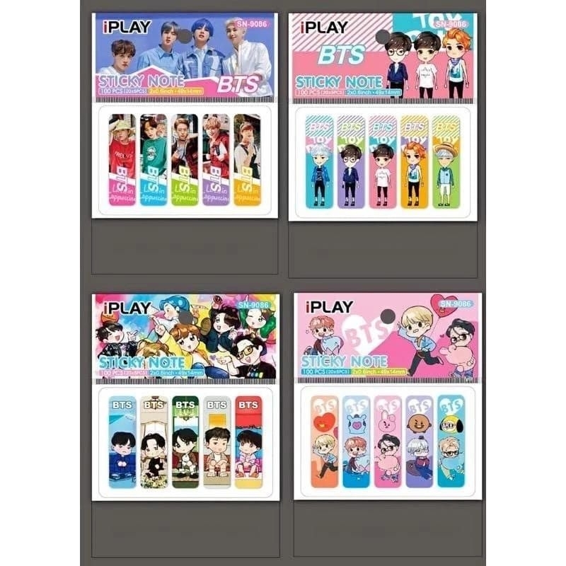 

Pembatas Buku Sticky Note Karakter Isi 100pcs