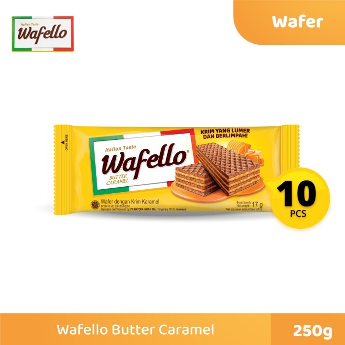 

Roma Wafello Butter Caramel 17 gr isi 10 pcs