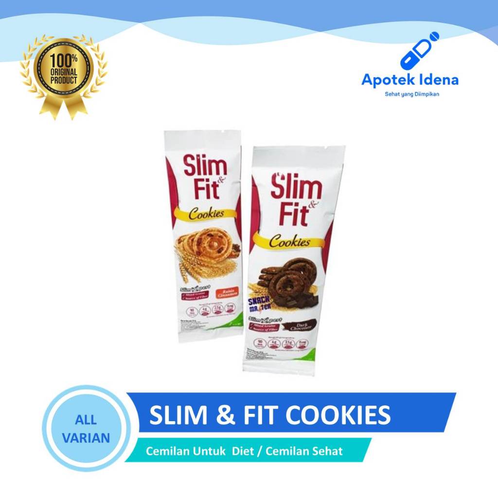 

SLIM & FIT COOKIES Netto 22 gr - Snack Diet Low Kalori