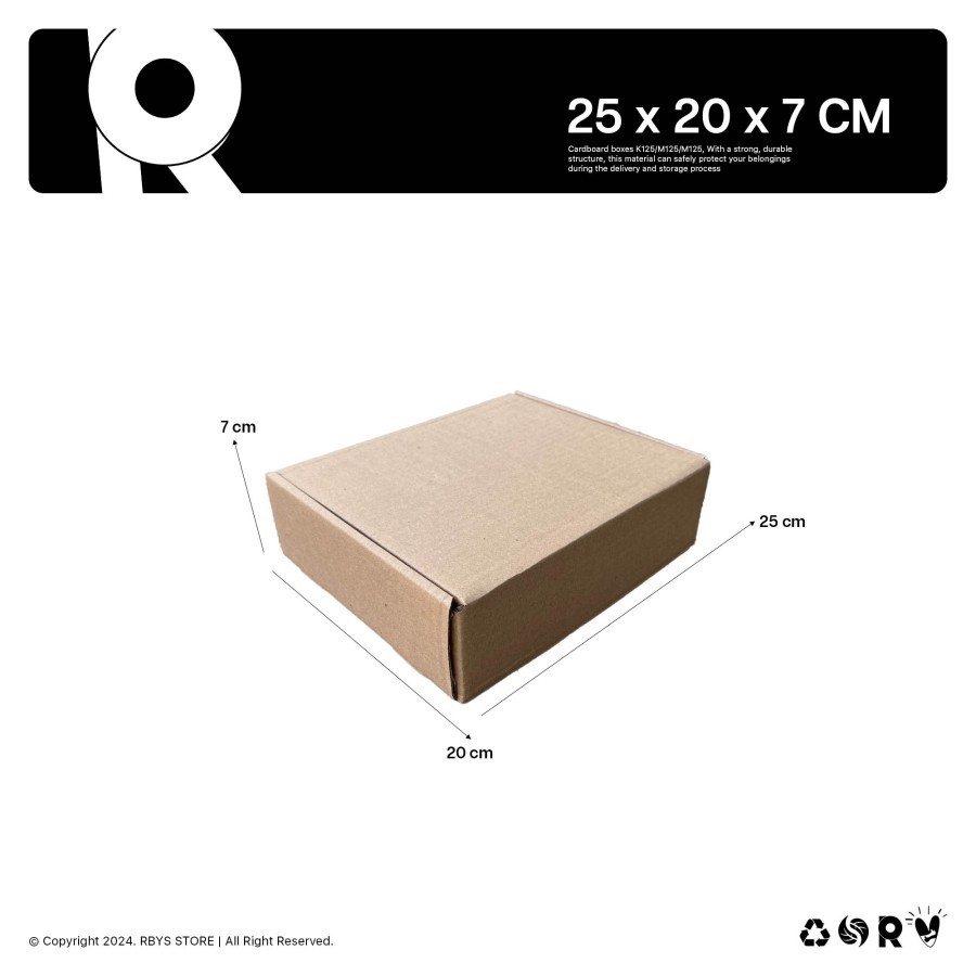 

KARDUS KARTON BOX 25 x 20 x 7 CM | Dus Kardus