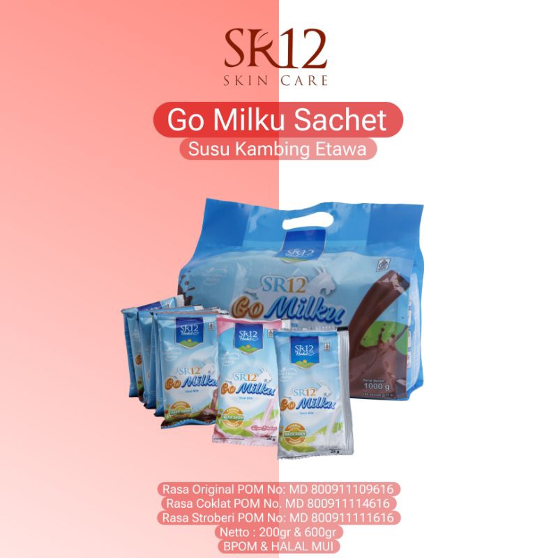 

SR12 Go Milku Sachet Susu Kambing Etawa Kualitas Premium