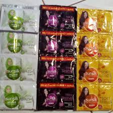 Sunsilk Shampoo Sachet/Hanger Isi 12 sachet-
