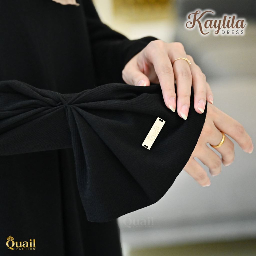 Quail Hijab - Kaylila Dress Knit Premium | Gamis Cantik size JUMBO | Abaya Umroh Putih-6