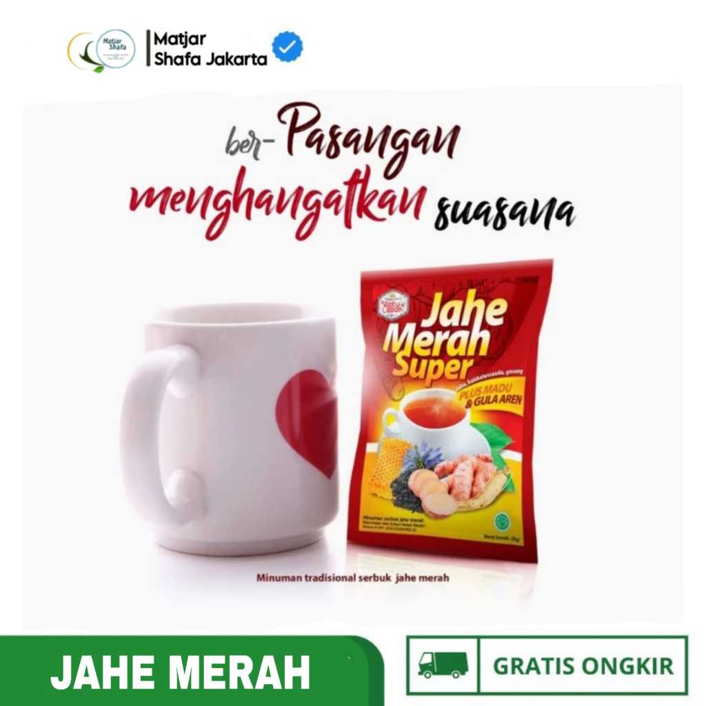 

Jahe Merah Super Ratu Lebah - 1 Renceng 10 Sachet Minuman Kesehatan