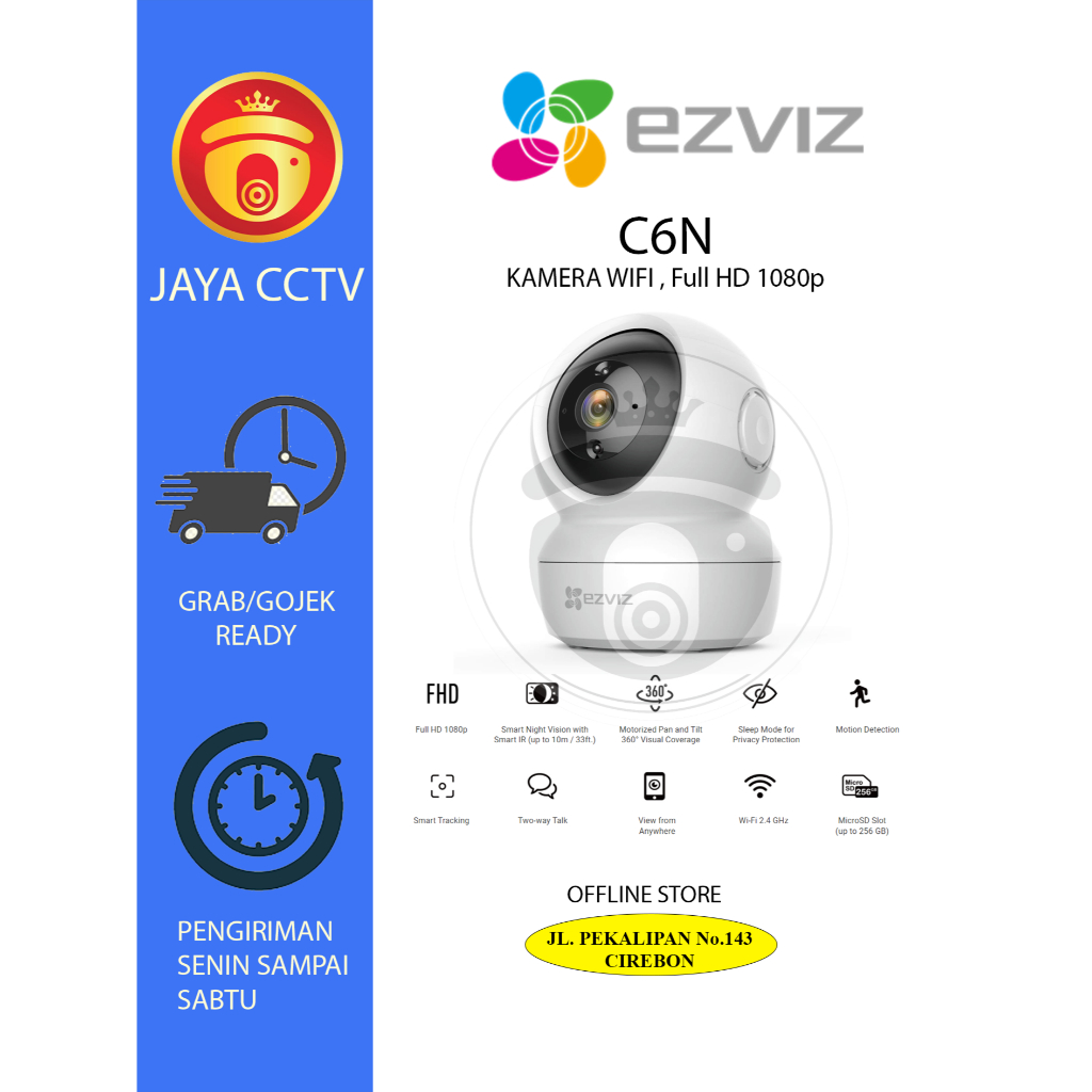 KAMERA IP CCTV EZVIZ INDOOR C6N