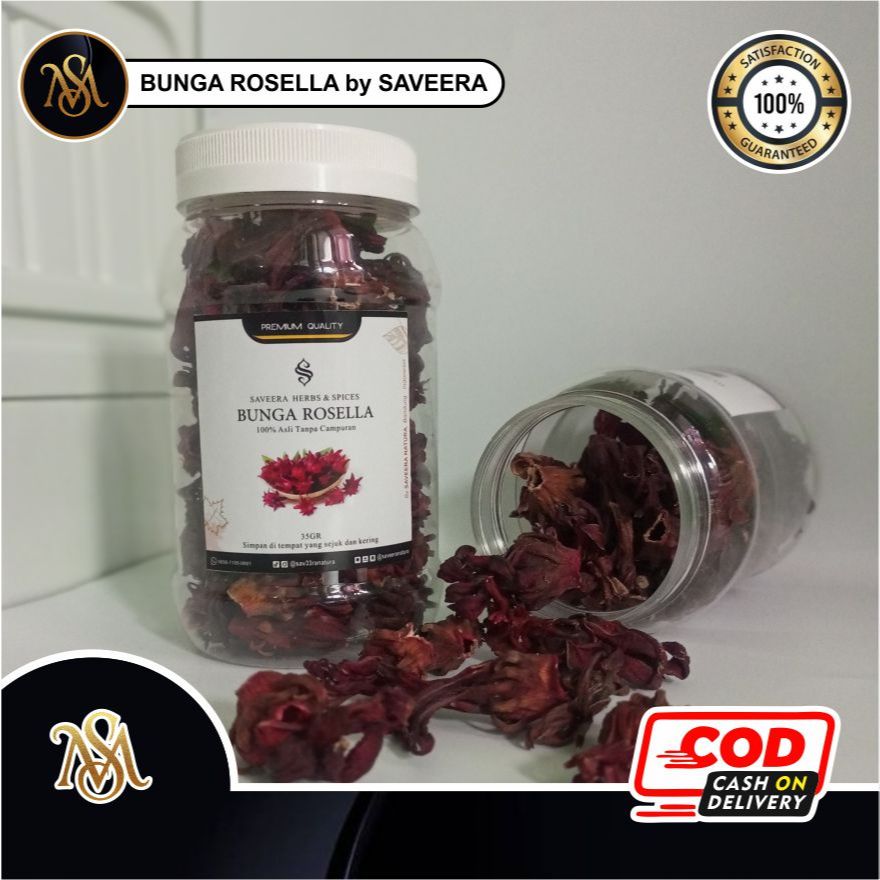 

BUNGA ROSELLA KERING non BUBUK , TEH HERBAL ROSELA FRESH MERAH ASLI untuk BAHAN MINUMAN HERBAL JSR