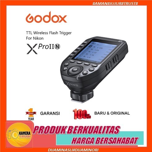 Godox XProII-N Wireless Flash Trigger for Nikon TTL HSS XPro-II XPro II Nikon