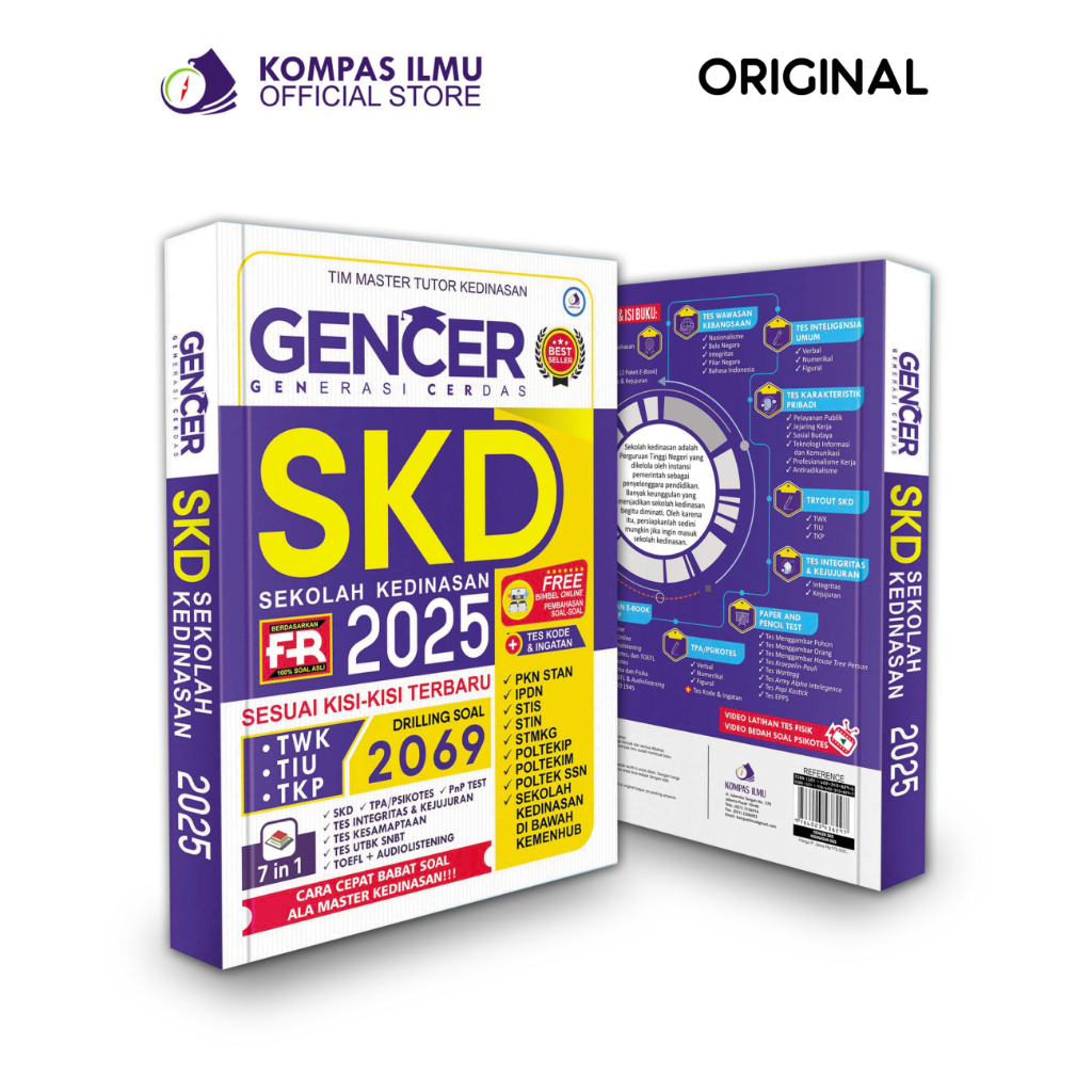 Buku SKD Kedinasan 2025 2024 Gencer / Grand Master STAN IPDN STIS STIN STMKG POLTEKIP POLTEKIM