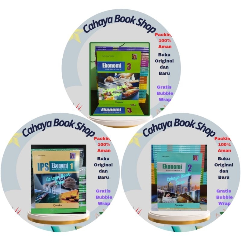 Buku IPS Ekonomi Kelas 10,11,12 SMA/MA Kurikulum Merdeka Quadra