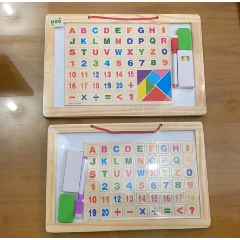 

PAPAN TULIS 2 SISI / DOUBLE SIDE MAGNETIC ALPHABET