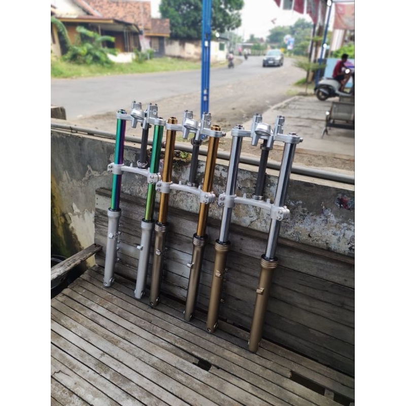 skok ninja pnp Honda win as warna biru crom gold pelangi brown