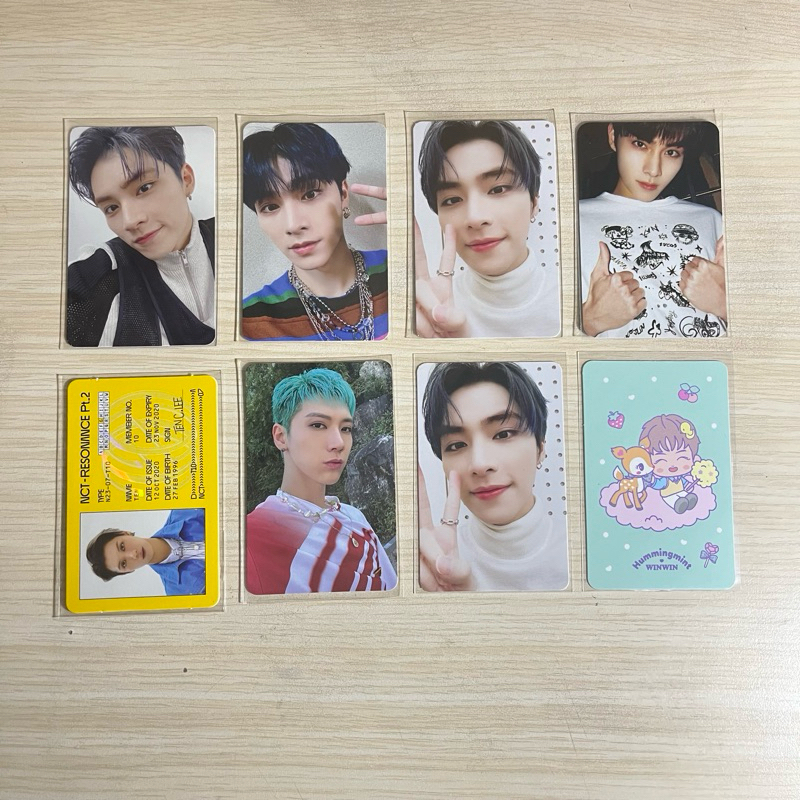 (baca deskripsi) wayv official photocard pc xiaojun ten winwin phone deco id card resonance universe