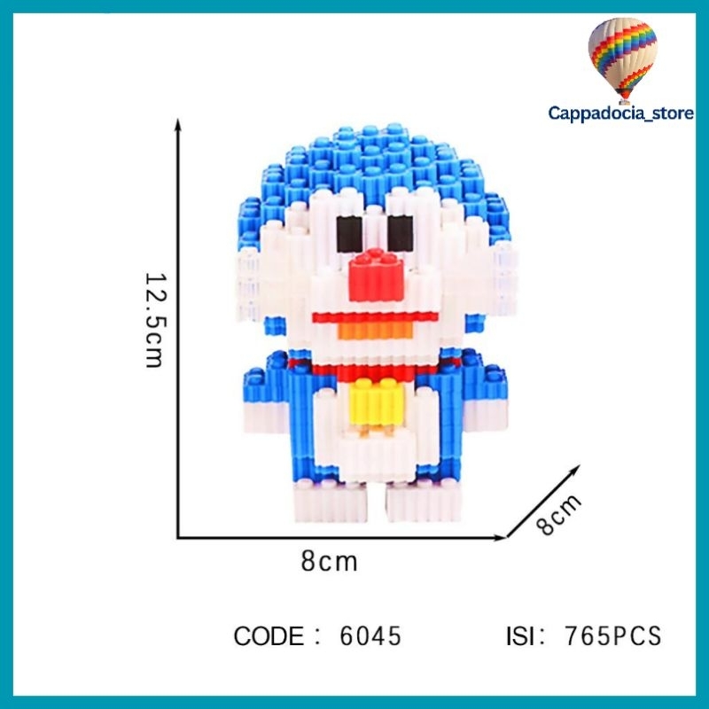 Nano Blocks Doraemon and Friends 3D Model, Mainan Blok Susun. Lego Doraemon and Friends. Blok Konstr