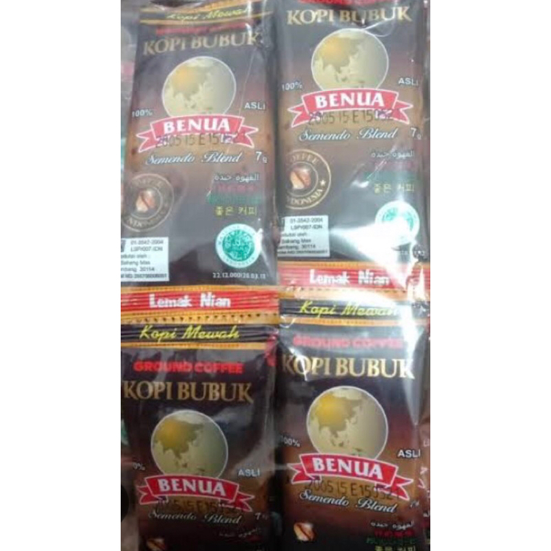 

Kopi Bubuk Benua Semendo Blend 7g 20s