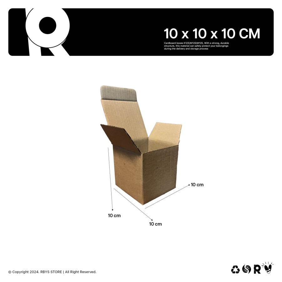 

KARDUS KARTON BOX 10 x 10 x 10 CM | Dus Kardus | Upperlock Models