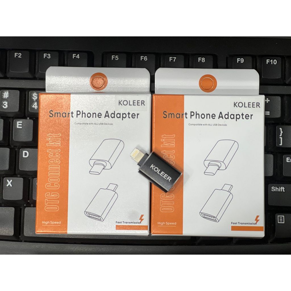 OTG iPhone Koleer  [ OTG USB TO Lightning Adapter Converter USB Plug Play Flashdisk Data untuk Iphon