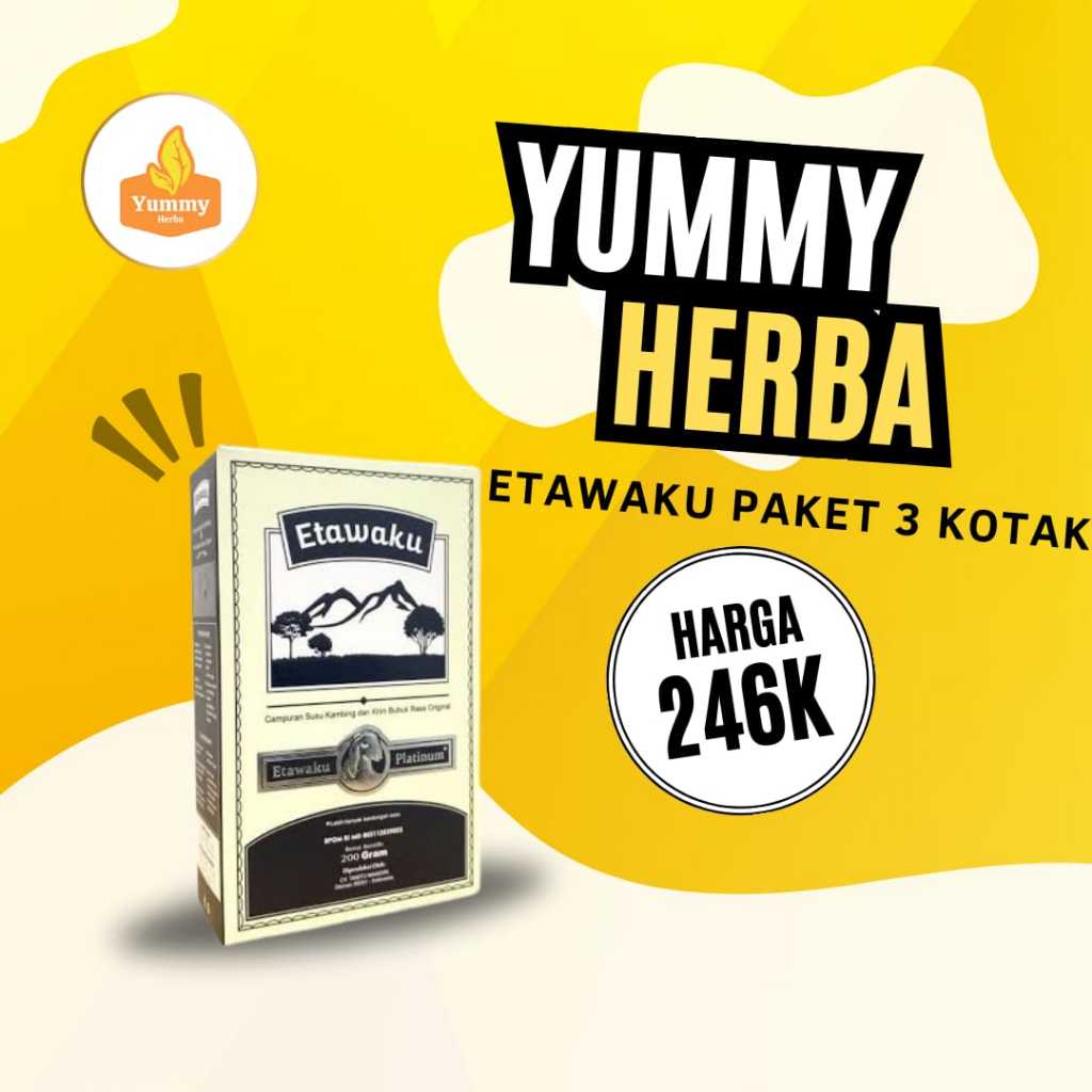 

Susu Kambing Etawaku Platinum Paket 3 Kotak 600gr Medan
