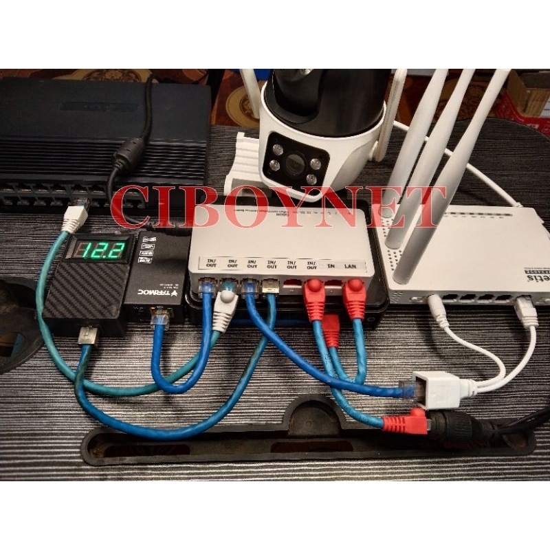 switch totolink s808 modif POE input 9-48volt/60Volt