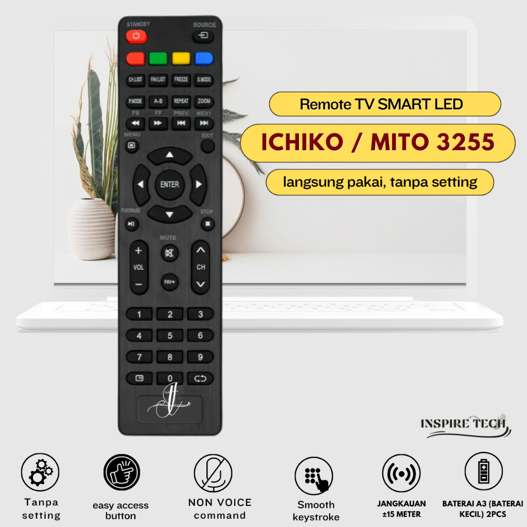 REMOT REMOTE TV ICHIKO LED LCD REMOTE TV LED LCD ICHIKO LED TV CHINA MITO SMART TV ANDROID
