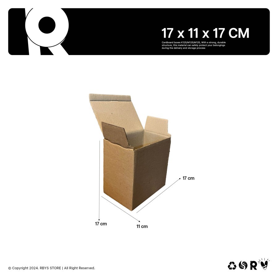 

KARDUS KARTON BOX 17 x 11 x 17 CM | Dus Kardus