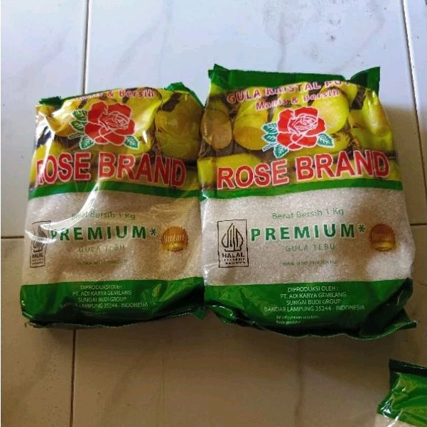 

Gula premium rose brand 1 kg