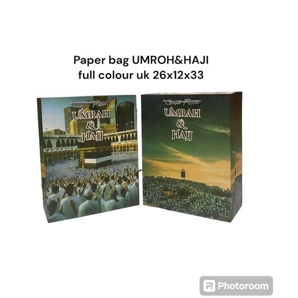 

Paper bag umroh&haji full colour uk 26x12x33