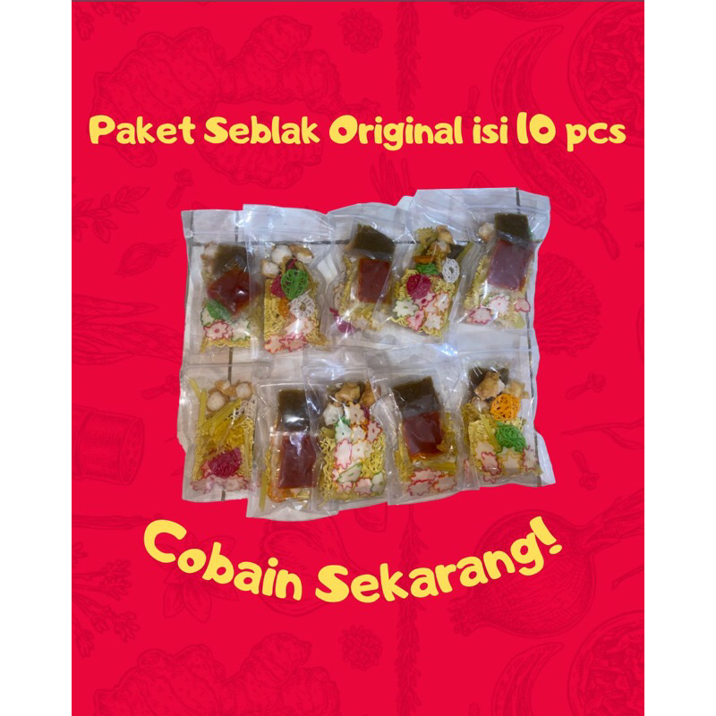 

[Paket Usaha Isi 10 Pcs] Seblak Original Kemasan Polos