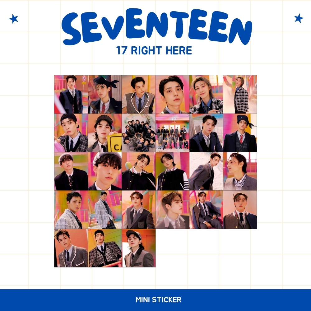 

MINI STIKER SEVENTEEN 17 RIGHT HERE (ISI : 36 PCS) STICKER CHROMO JPOP ANIME JAPAN JEPANG PREMIUM MURAH UNOFFICIAL SCOUPS WONWOO MINGYU VERNON WOOZI JEONGHAN JOSHUA DK SEUNGKWAN HOSHI JUN THE8 DINO READY STOCK !