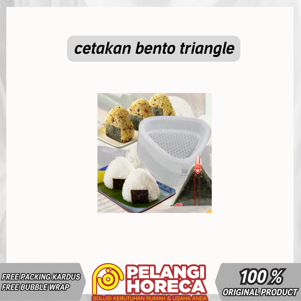 Bento Cetakan Triangle | Bento Cetakan Nasi Segitiga | Cetakan Bento Nasi Segitiga | Cetakan Bento N