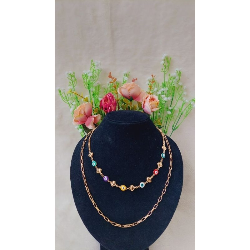 Kalung Cantik 2 Layers Mix Design