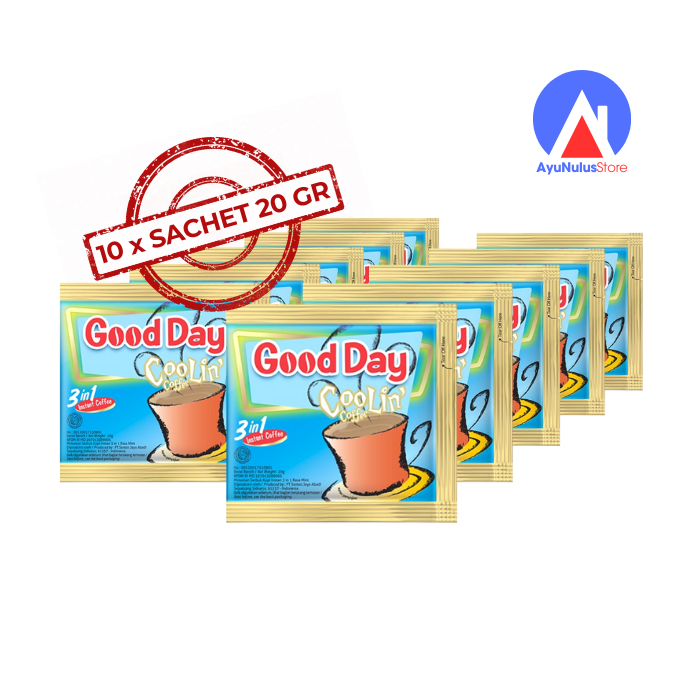 

Jual 1 Renteng Kopi Good Day Coolin Coffe 20 gr | 10 Sachet Kopi Segar Yang Bikin Adem