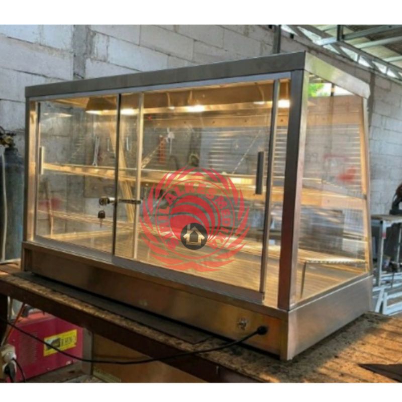 food warmer display/food warmer/etalase food warmer/showcase 2 pintu arah