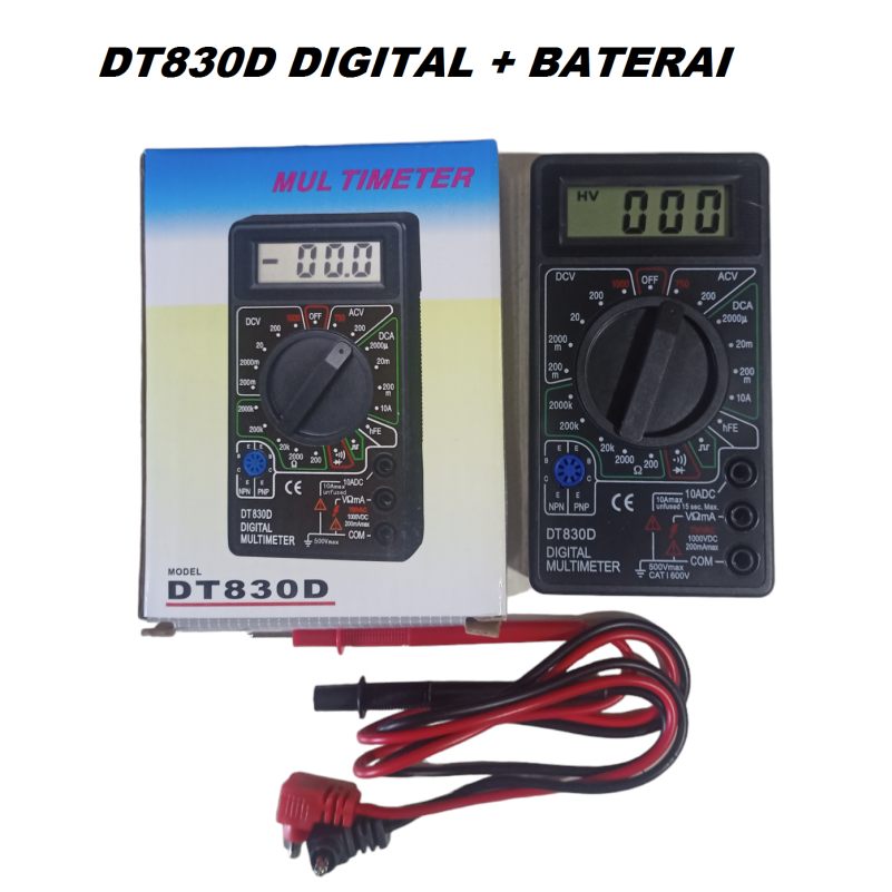 Multimeter Digital multitester Manual YX-360 Digital DT830B DT830D untuk perbaikan hp dan elektronik