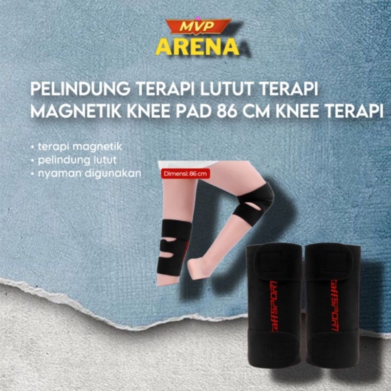 TaffSPORT Pelindung Lutut Terapi Magnetik Knee magnetik  Black lutut magnetik