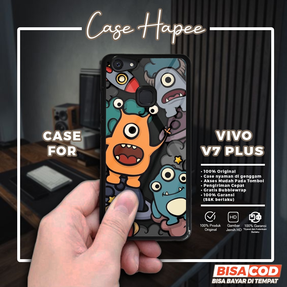 Case Vivo V7 Plus Casing Vivo V7 Plus [BTRI] Casehapee Case Glossy Case Aesthetic Custom Case Premiu