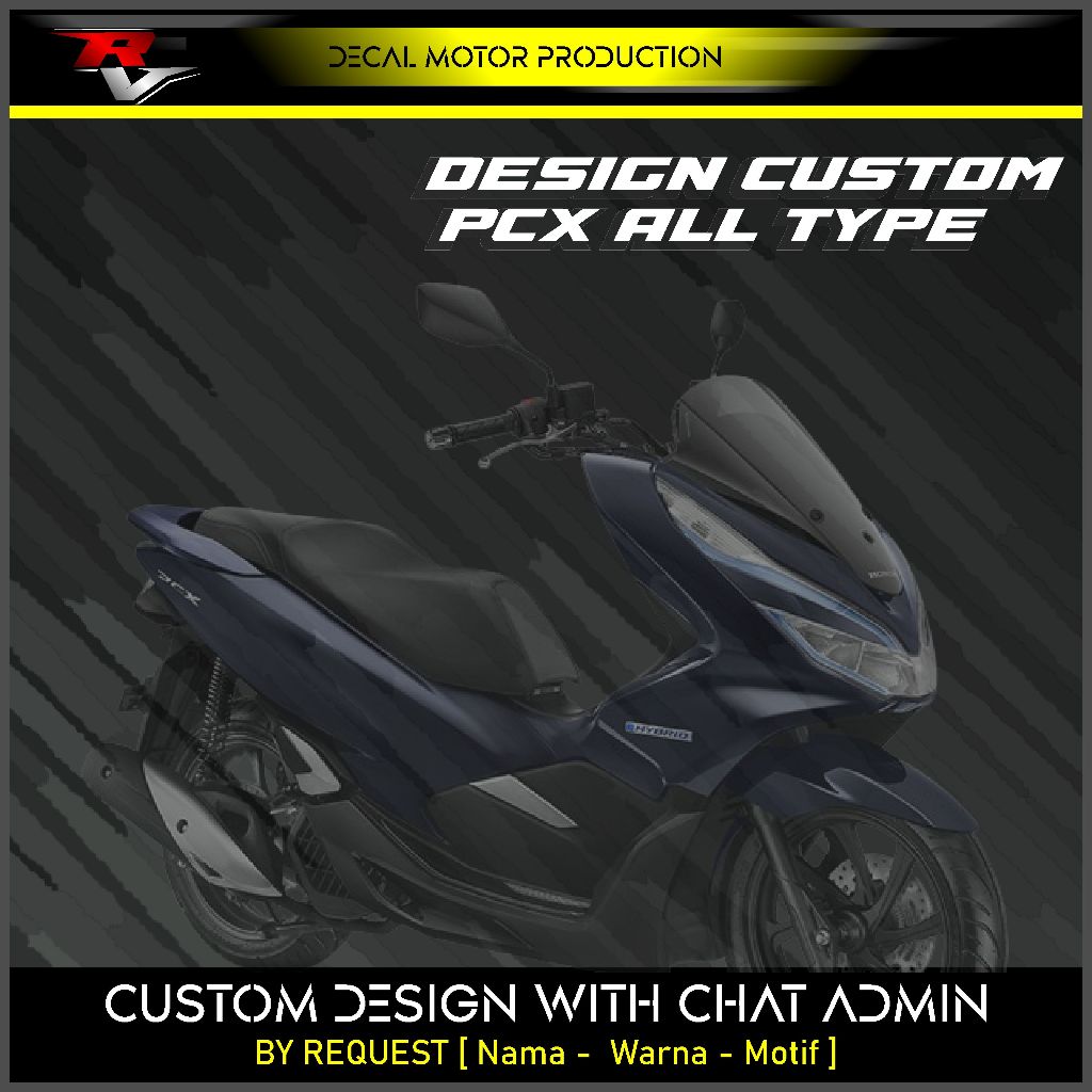 DECAL FULL BODY PCX 150/160 DESIGN CUSTOM STIKERV FULL BODY MOTOR PCX ALL TYPE