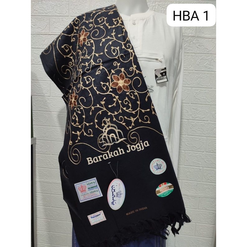 Sorban habib sorban bordir motif akar hitam sorban panjang premium sorban Kashmir