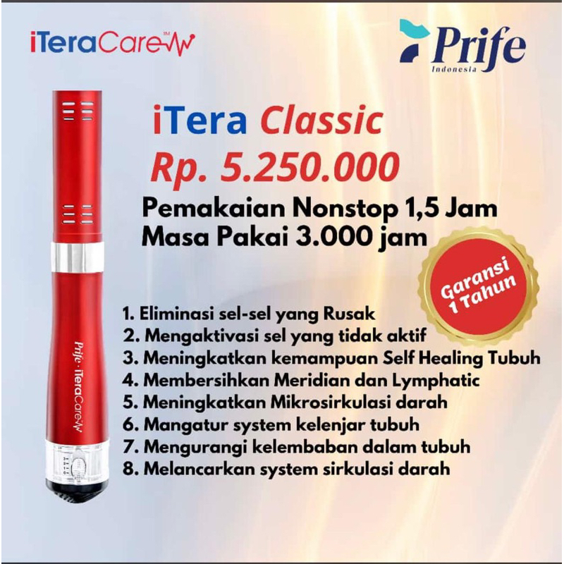 iTERA CLASSIC iTERA CARE ALAT TERAPI ORIGINAL BY PRIFE