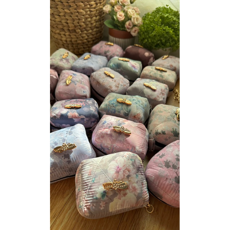 Mukena traveling mini pouch travel mini lucu terkecil 2in1 silk dan ringan