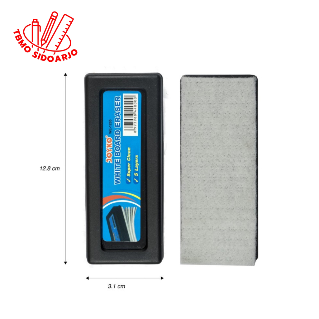 

TBMO Whiteboard Eraser Penghapus Papan Tulis Putih Joyko WE-1205 5 Layers