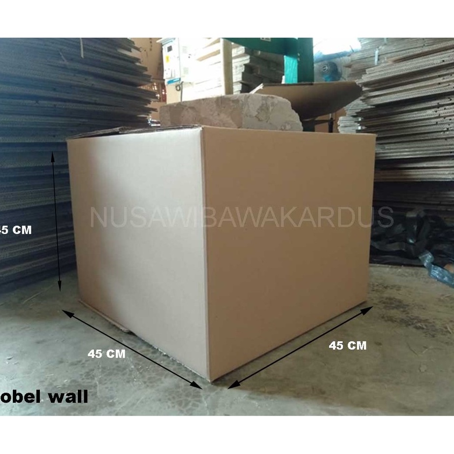 

Murah Meriah kardus box packing 45x45x45cm double wall