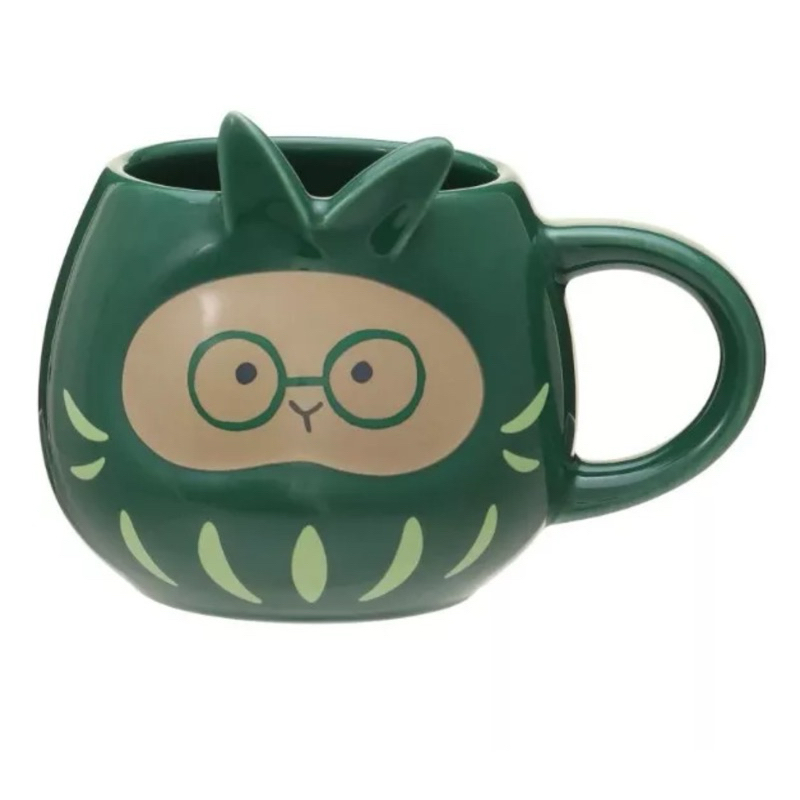 Starbucks Japan Daruma Mug Green 2023 RAREE