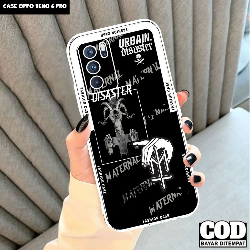 Case OPPO RENO 6 PRO - Casing OPPO RENO 6 PRO Motif ( BRANDED ) - Softcase Premium Fourside - Bening